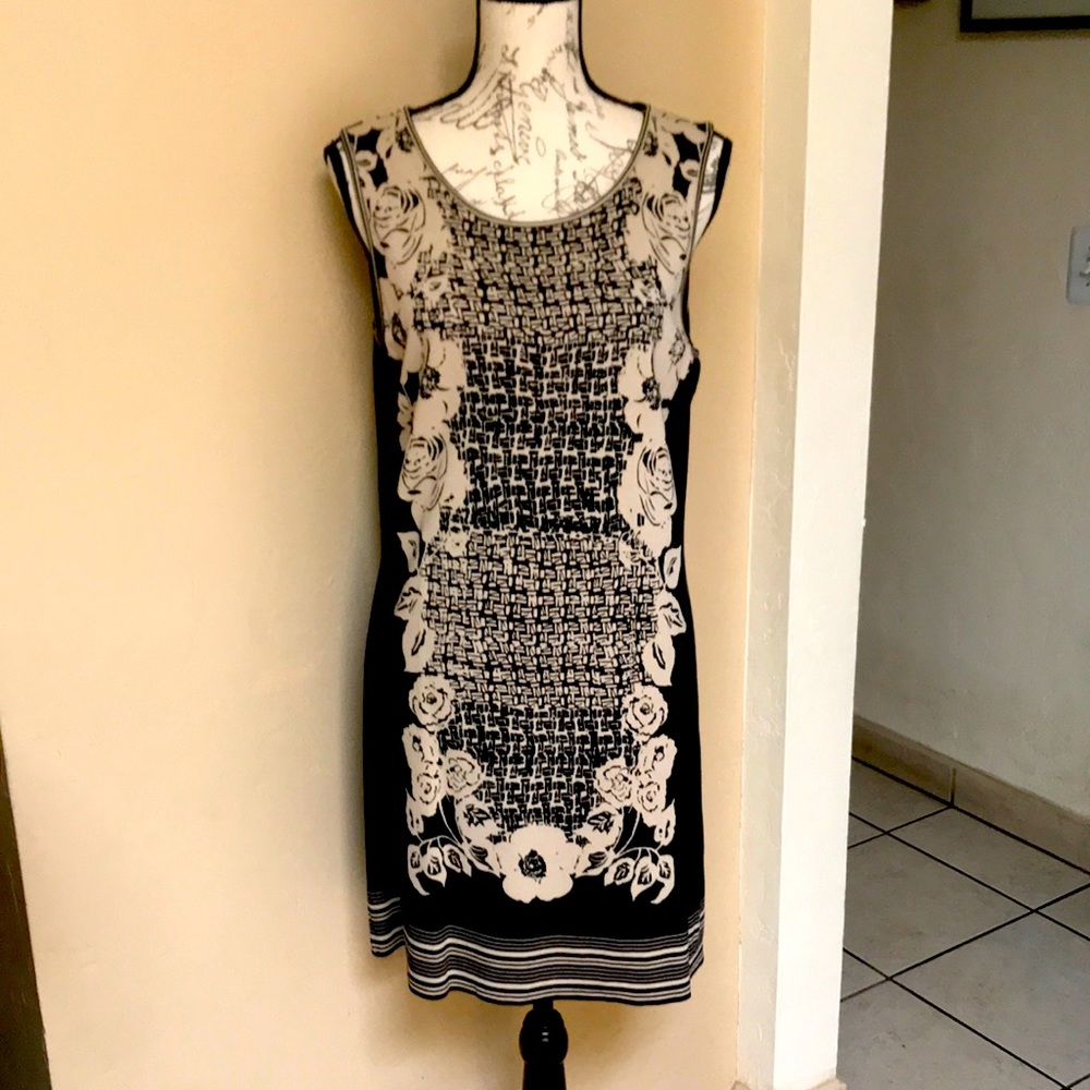 Max Studio Tan and Black Women Dress